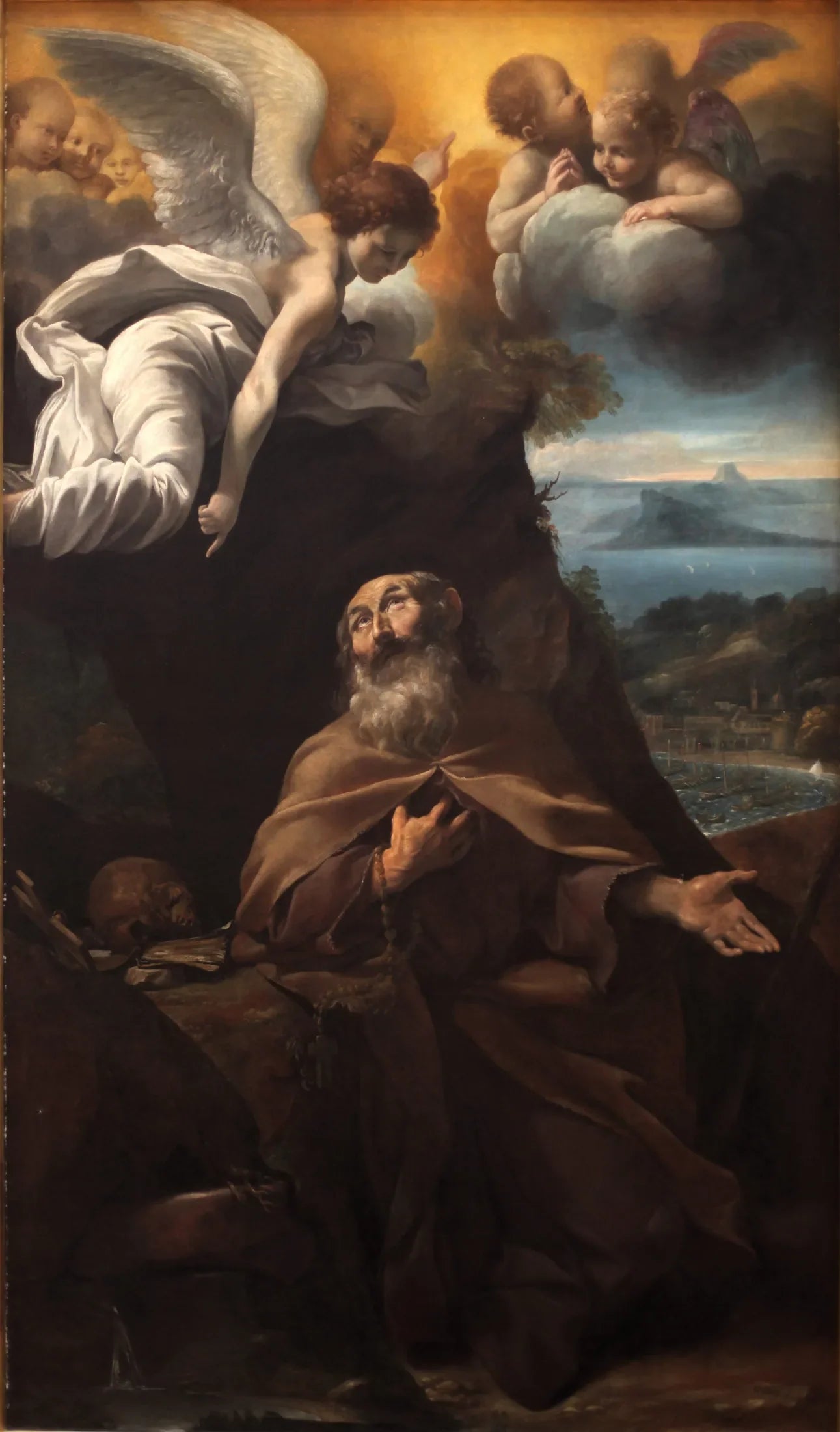 Saint Conrad Confalioneri - Giovanni Lanfranco image 1 reproduction de peinture à l’huile