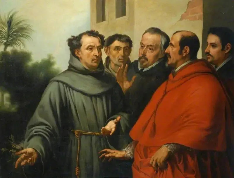 Saint Diego d'Alcalá en extase devant la croix - Bartolomé Esteban Murillo image 1 copie de tableau peinte à la main