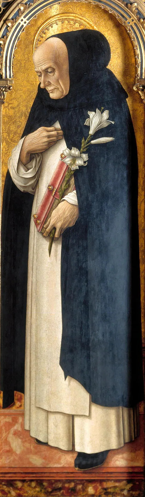Saint Dominique - Carlo Crivelli image 1 copie peinte à la main à l’huile