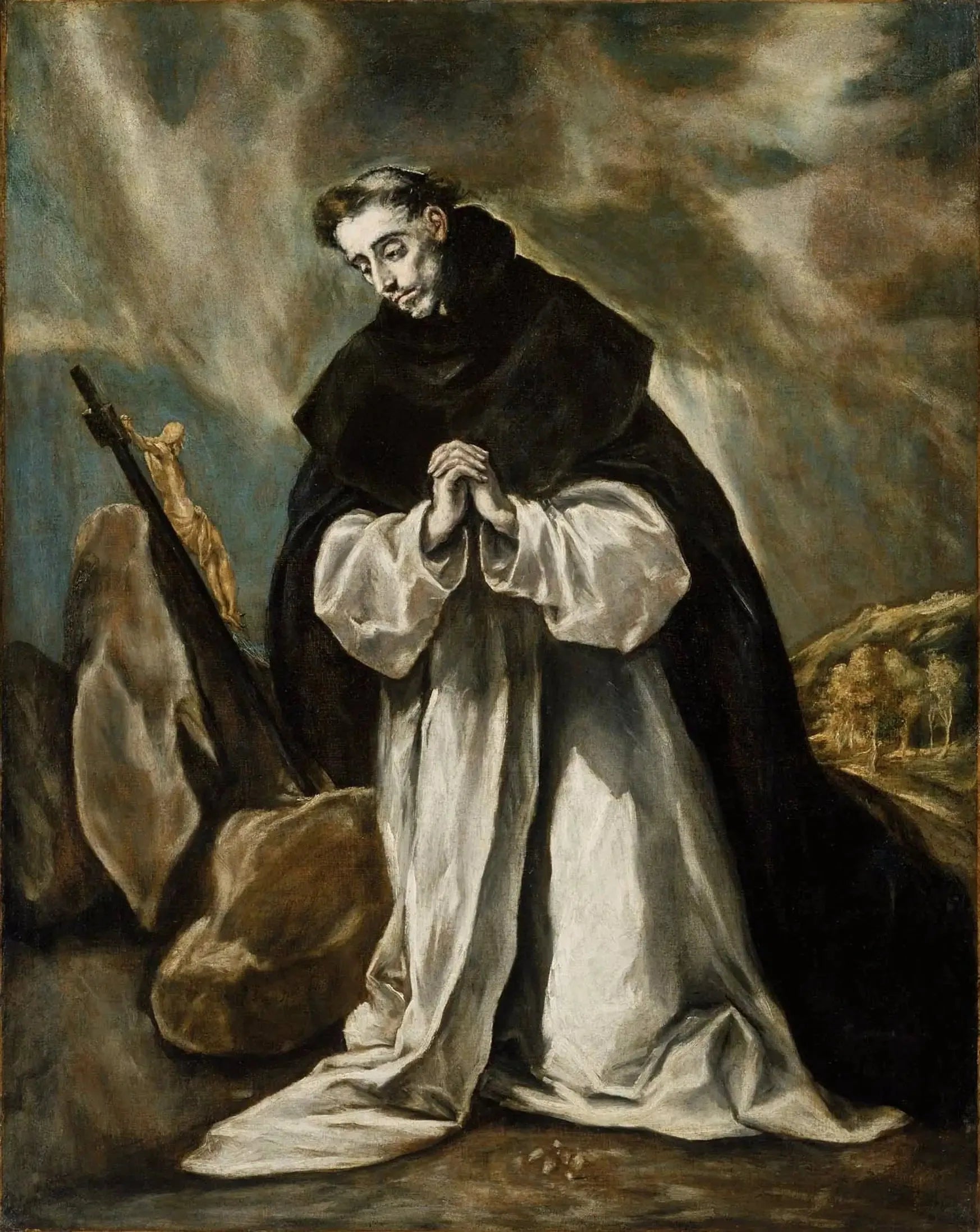 Saint Dominique en prière - El Greco image 1 reproduction réalisée par Alpha Reproduction