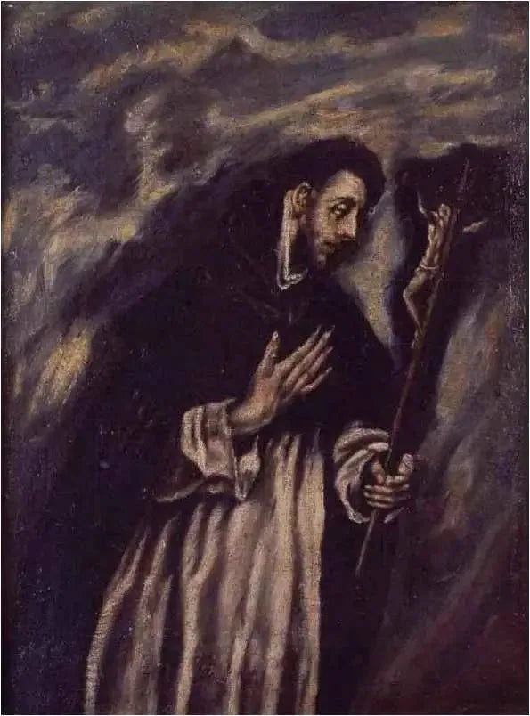 Saint Dominique en prière - El Greco image 1 reproduction de peinture à l’huile