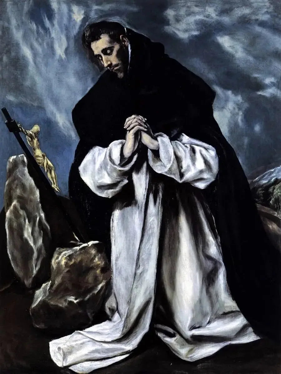 Saint Dominique en prière - El Greco image 1 reproduction d’œuvre d’art à l’huile