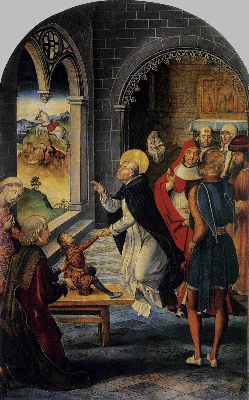 Saint Dominique ressuscite un garçon - Pedro Berruguete