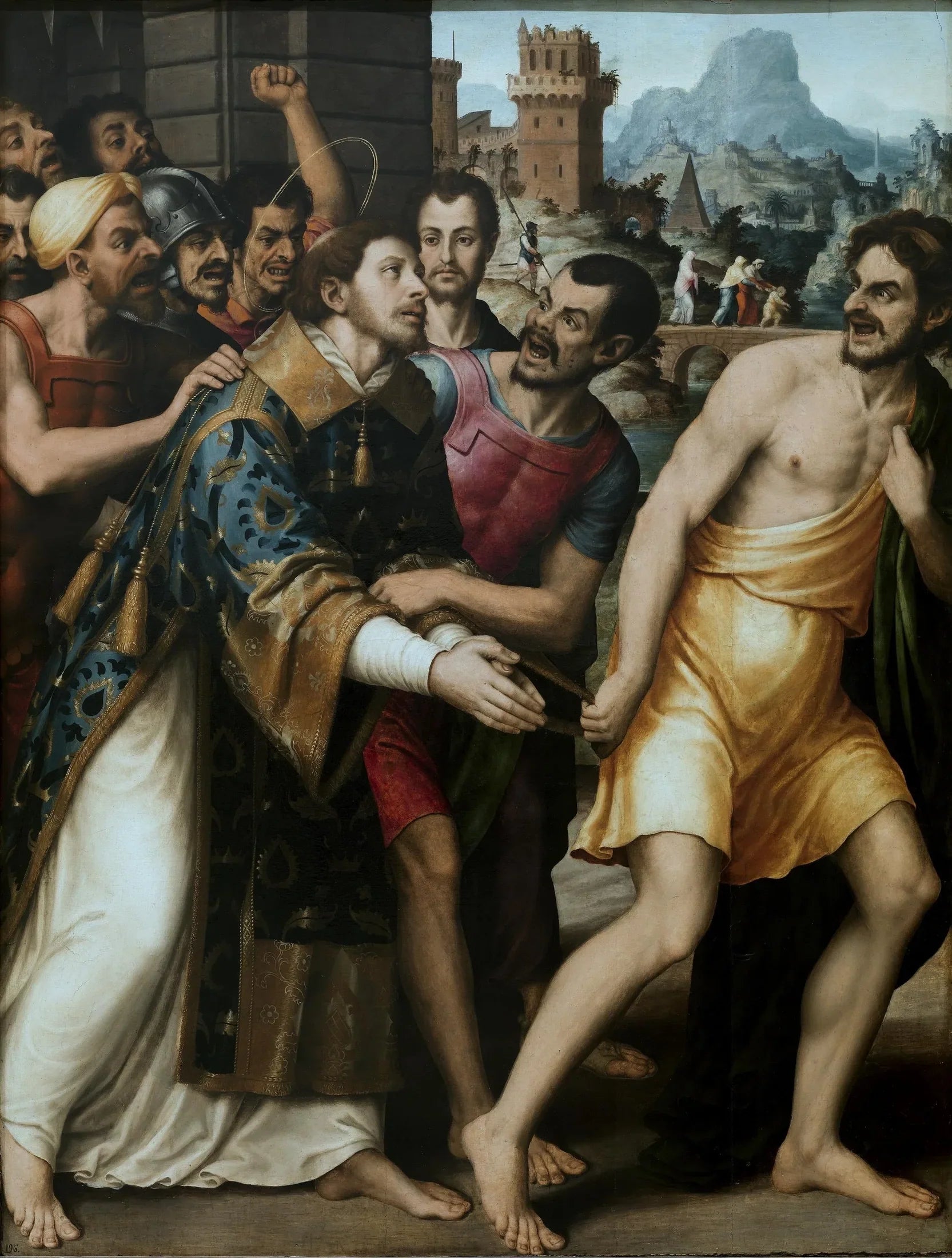 Saint Étienne est conduit au martyre - Juan de Juanes image 1 copie peinte à la main à l’huile