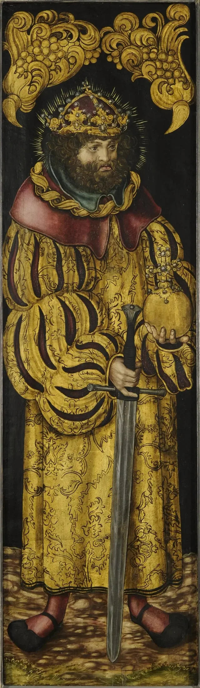 Saint Étienne, roi de Hongrie - Lucas Cranach the Elder image 1 copie peinte à la main à l’huile