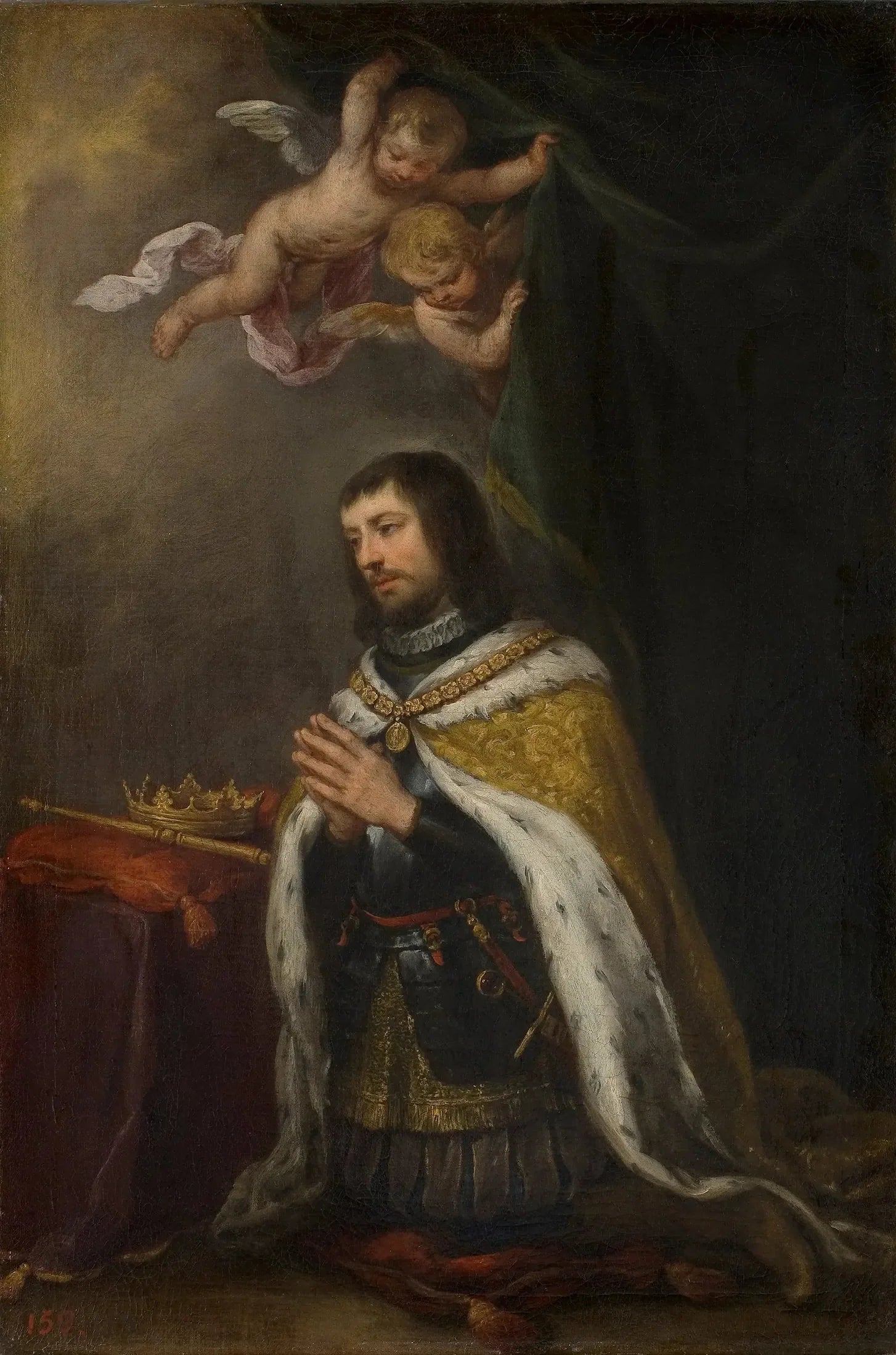 Saint Ferdinand, roi de Castille, de Léon et des Asturies - Bartolomé Esteban Murillo image 1 reproduction artisanale de tableau