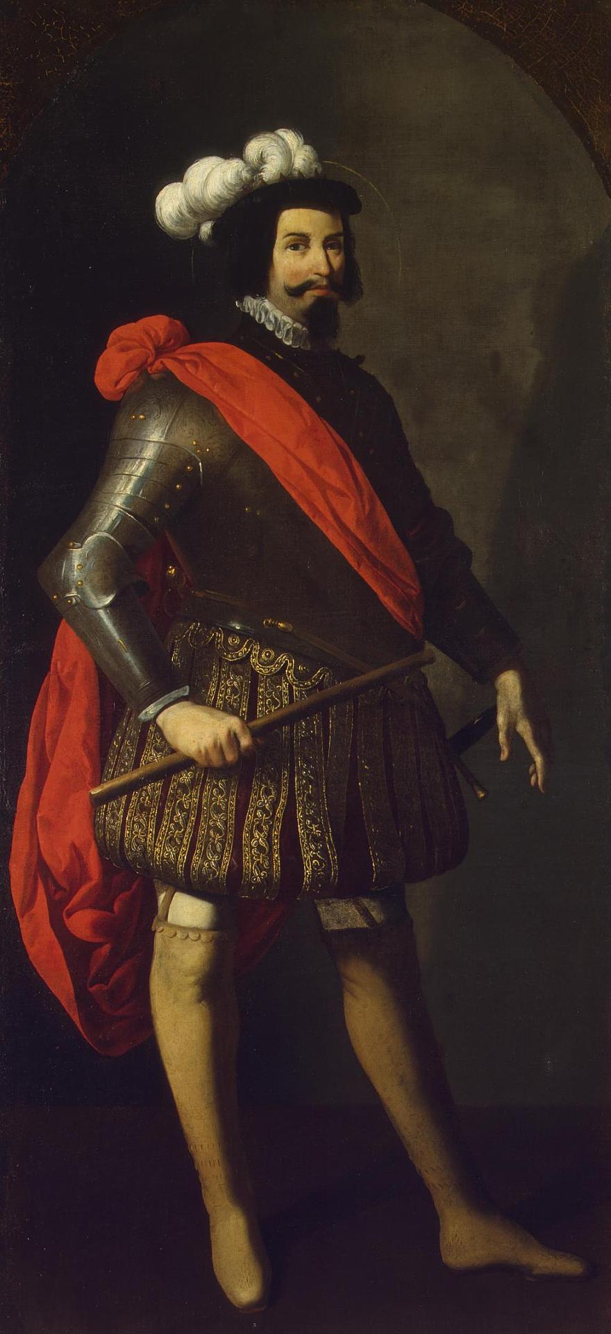 Saint Fernando - Francisco de Zurbarán image 1 copie peinte à la main à l’huile