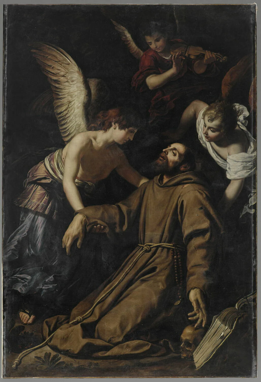 Saint François d'Assise en extase réconforté par des anges après sa stigmatisation - Geerart Seghers
