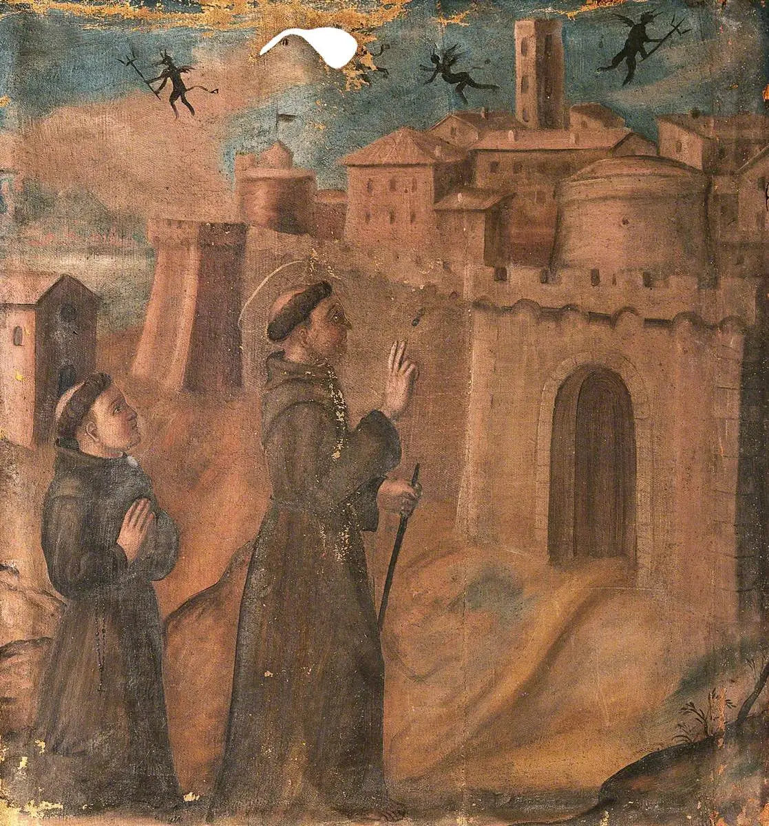 Saint François chassant les démons - Giotto image 1 tableau peint à l’huile sur toile