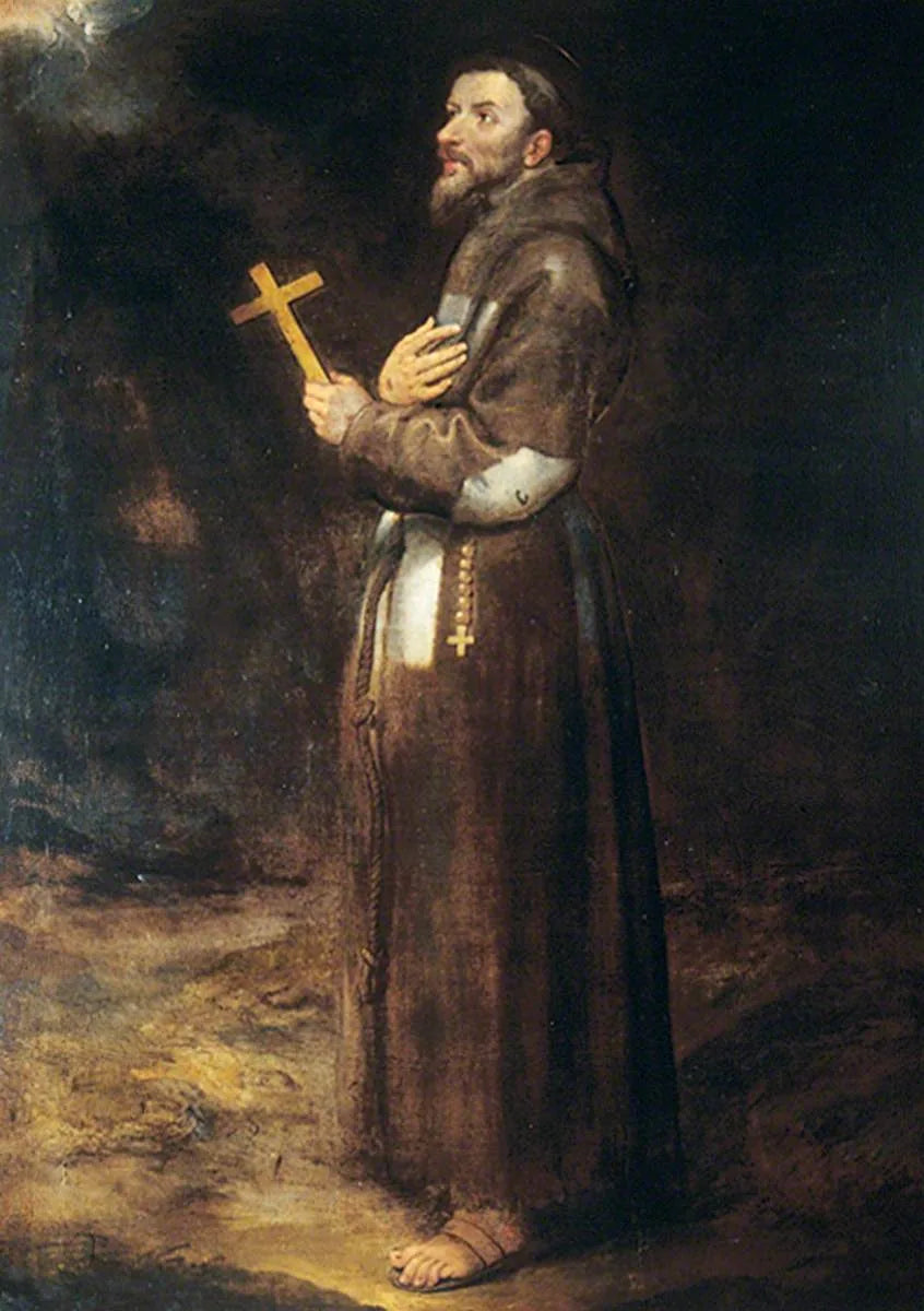 Saint François d'Assise (1181–1226) - Francisco de Herrera le Vieux image 1 copie peinte à la main à l’huile