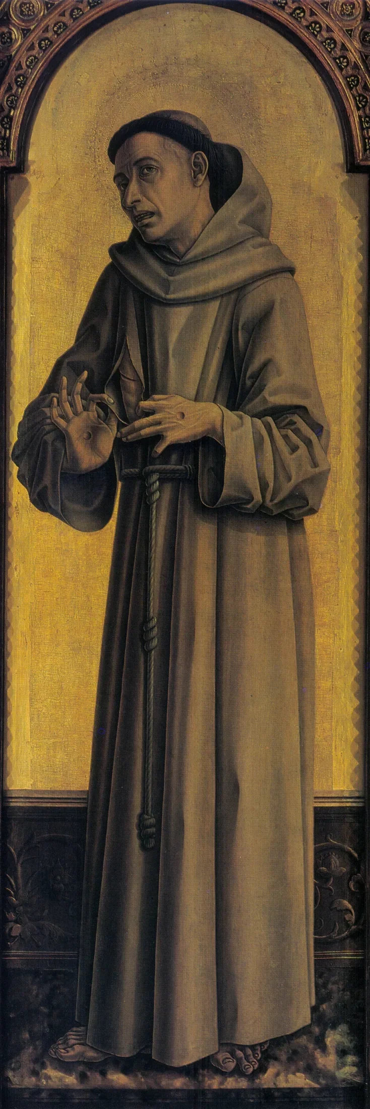 Saint François d'Assise - Carlo Crivelli image 1 reproduction artisanale de tableau