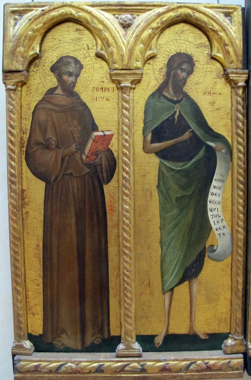 Saint François d'Assise et Saint Jean Baptiste - Paolo Veneziano