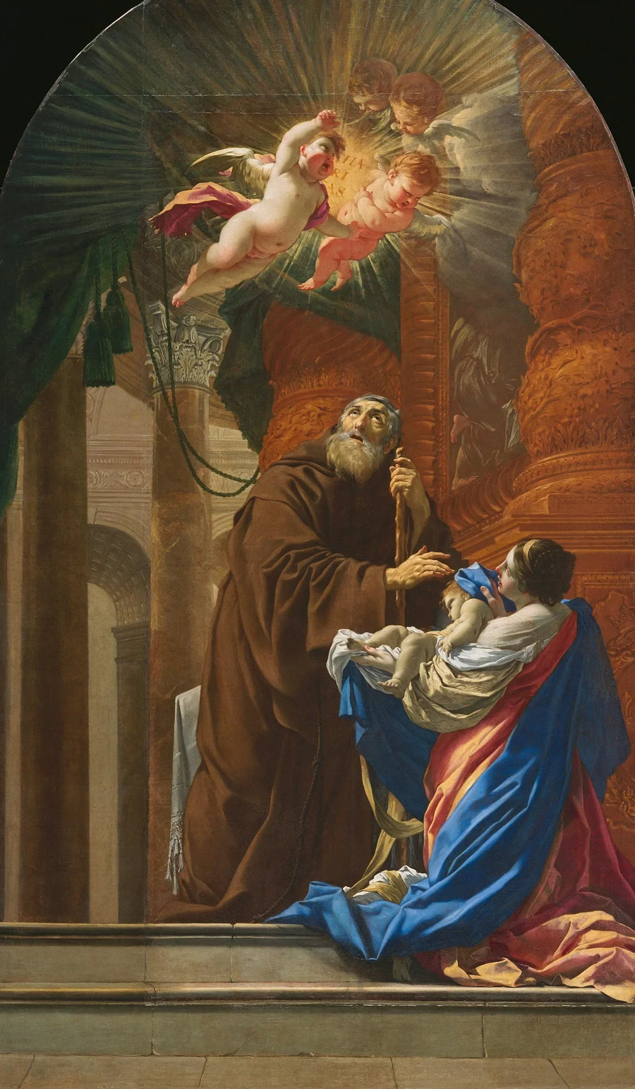 Saint François de Paule ressuscitant l'enfant de sa sœur - Simon Vouet