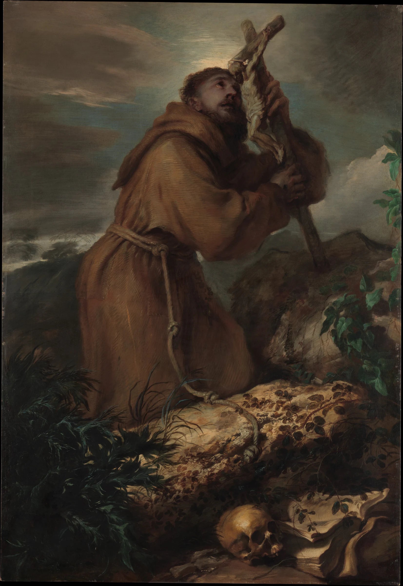 Saint François en extase - Giovanni Benedetto Castiglione (Il Grechetto)
