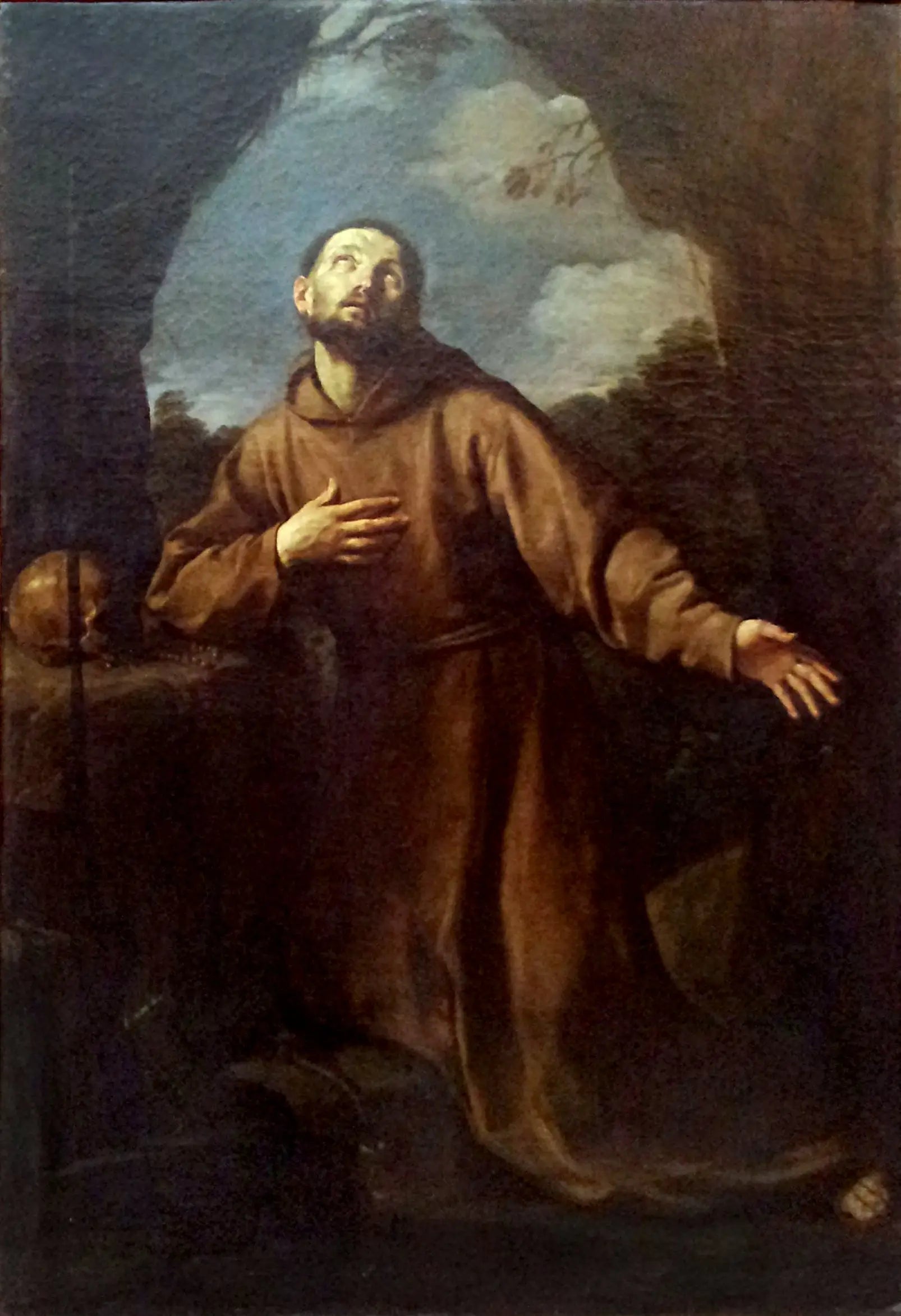 Saint François en extase - Guido Reni image 1 copie peinte à la main à l’huile