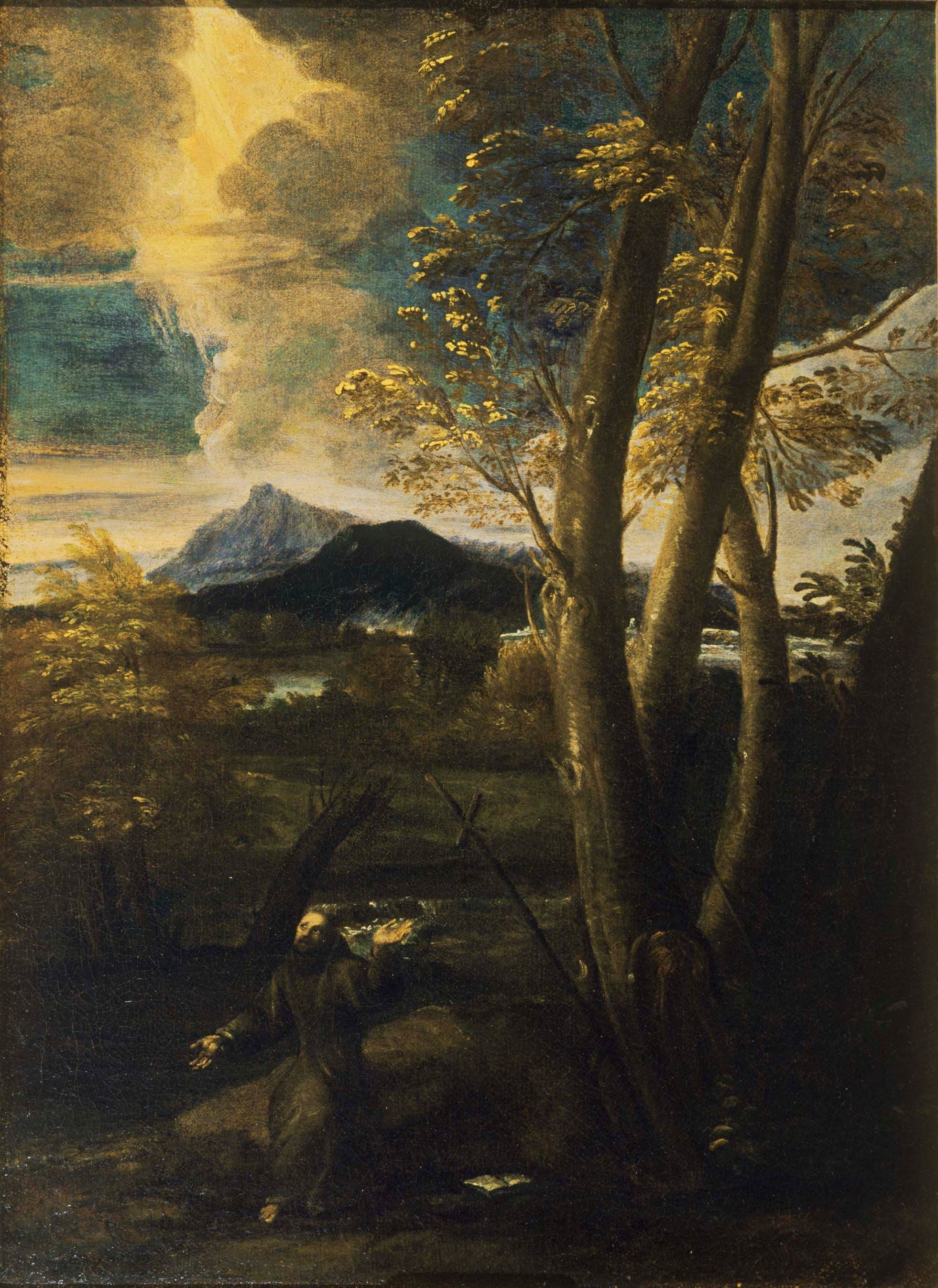 Saint François en extase - Salvator Rosa image 1 tableau peint à l’huile sur toile