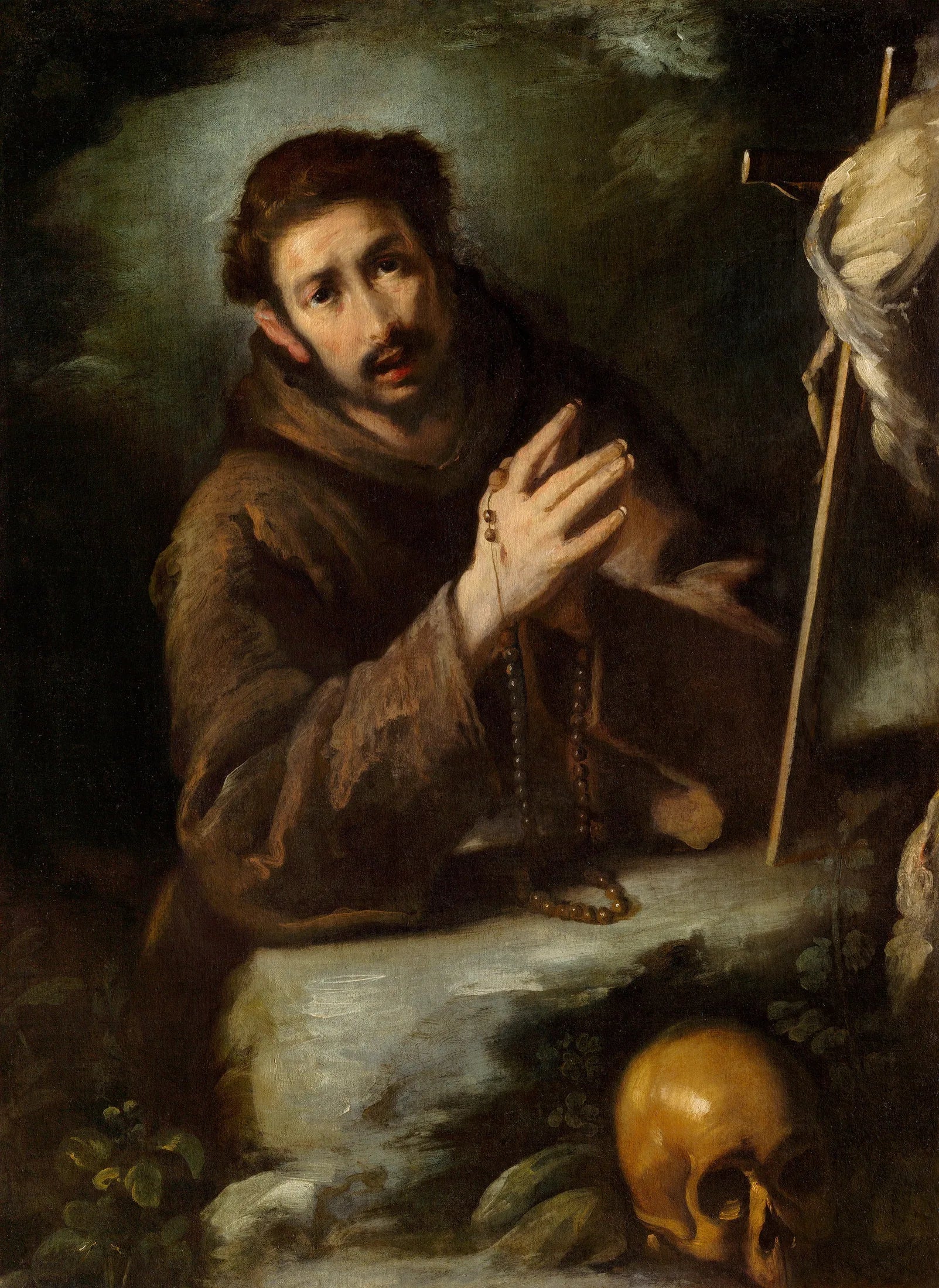 Saint François en prière - Bernardo Strozzi image 1 reproduction artisanale de tableau