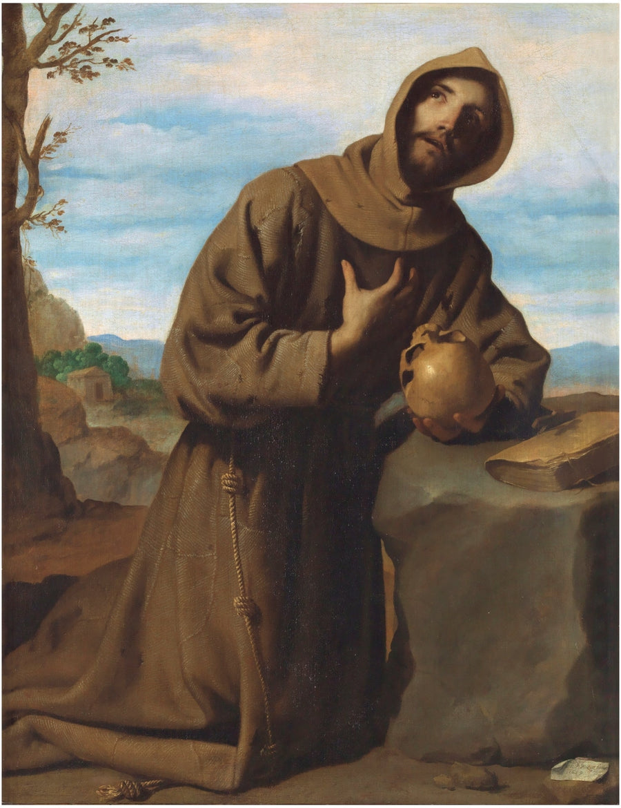 Saint François en prière - Francisco de Zurbarán