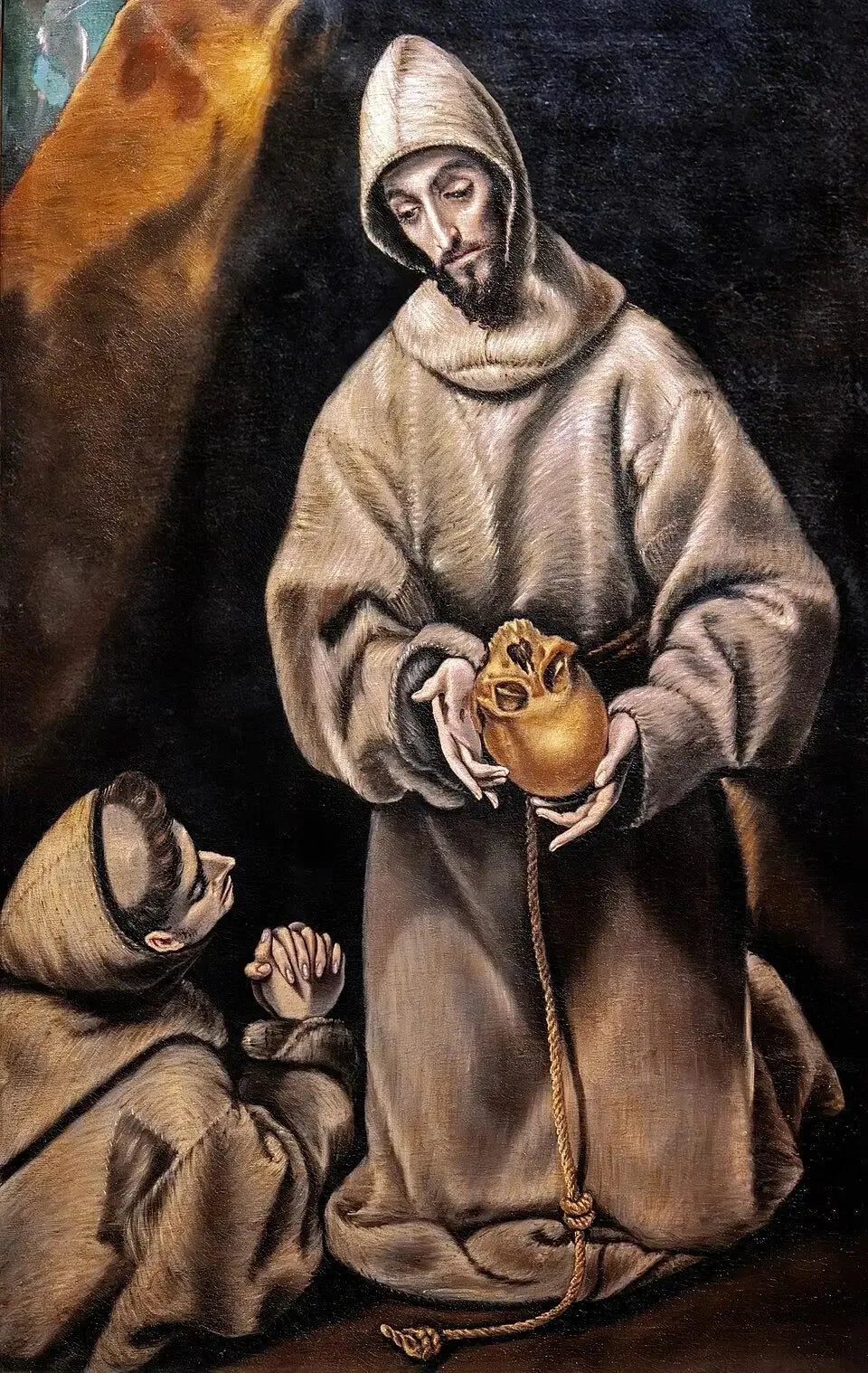 Saint François et frère Léon - El Greco image 1 reproduction de peinture à l’huile