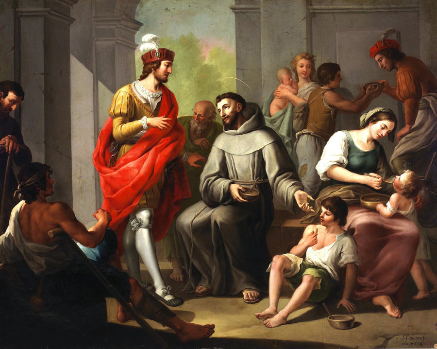 Saint François et les pauvres - José Camarón Boronat