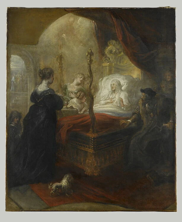 Saint François de Paule (1436-1507) prophétisant un fils à Louise de Savoie - Theodoor van Thulden