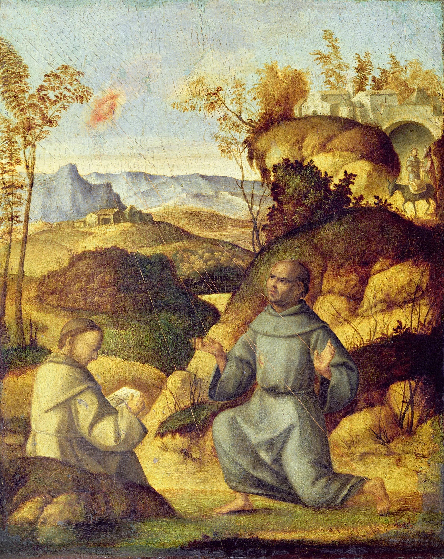Saint François recevant les stigmates - Cima da Conegliano image 1 copie peinte à la main à l’huile