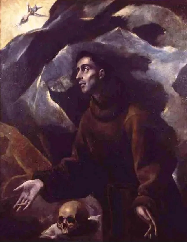 Saint François recevant les stigmates - El Greco image 1 reproduction artisanale de tableau