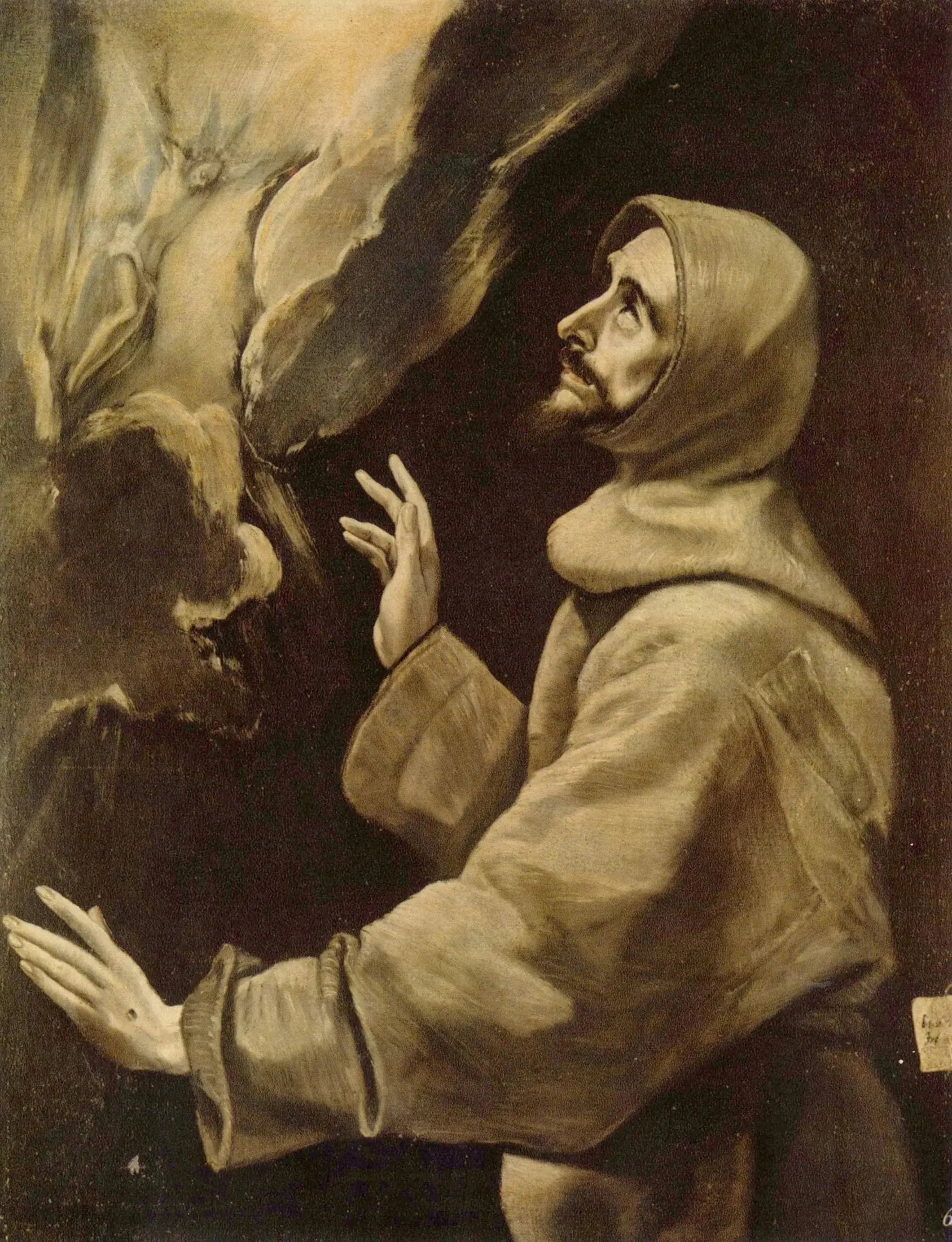 Saint François recevant les stigmates - El Greco image 1 copie peinte à la main à l’huile