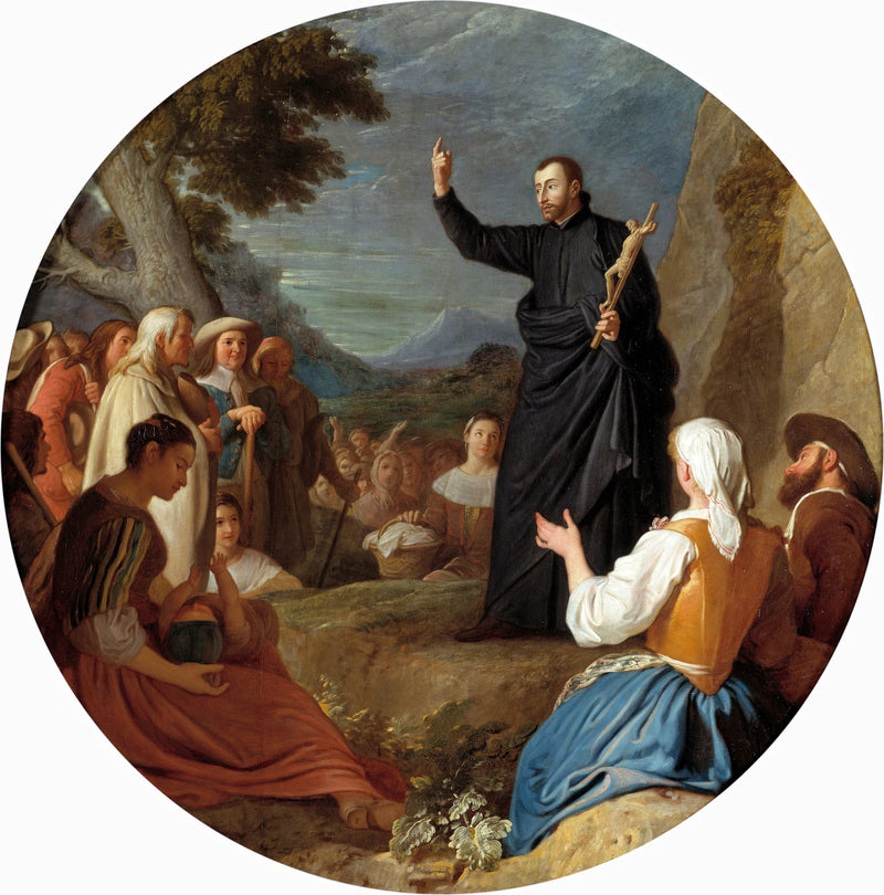 Saint François de Régis prêchant - Michel-Ange Houasse