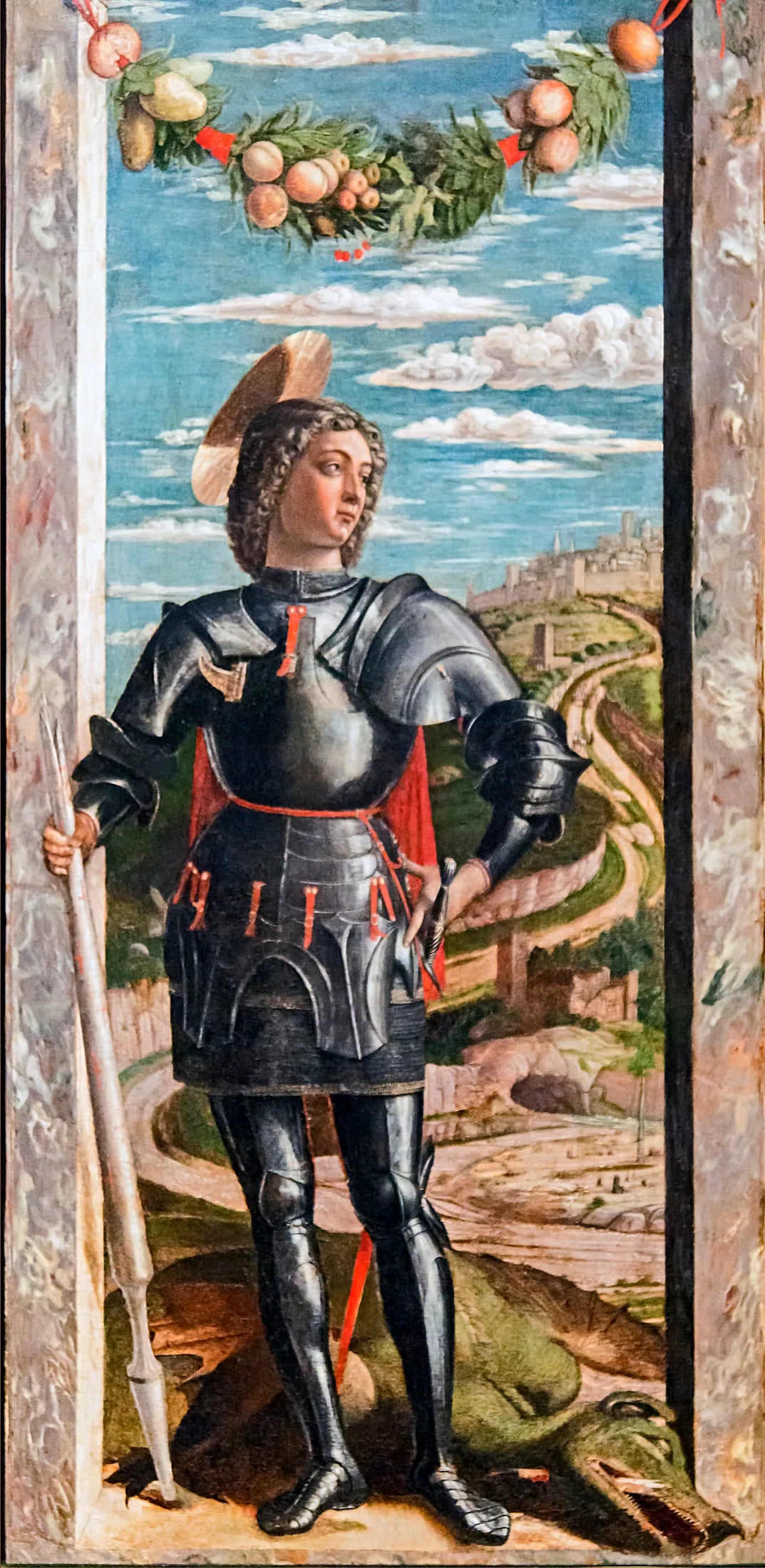 Saint Georges - Andrea Mantegna image 1 copie peinte à la main à l’huile