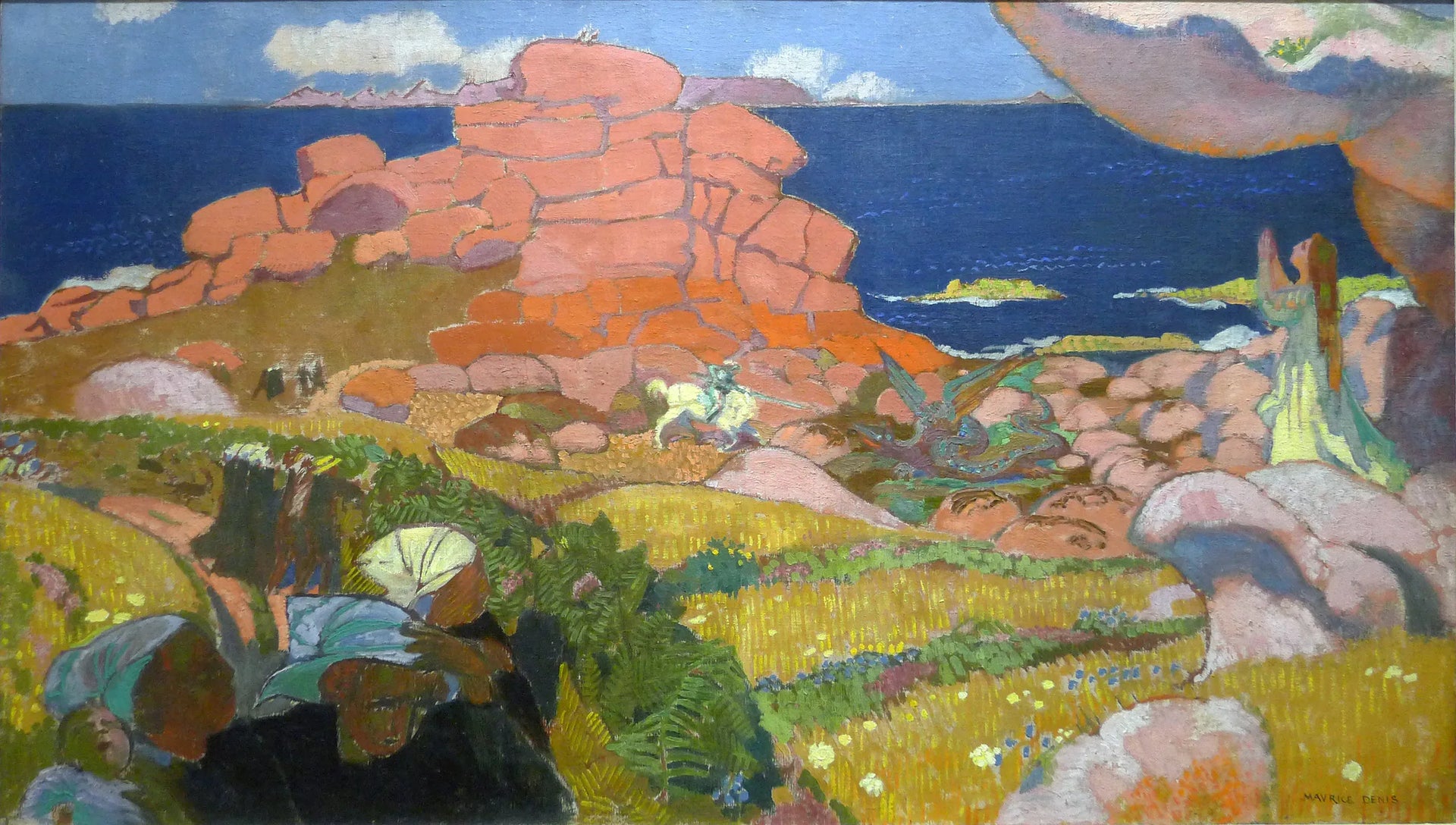 Saint Georges aux rochers rouges - Maurice Denis image 1 tableau peint à l’huile sur toile