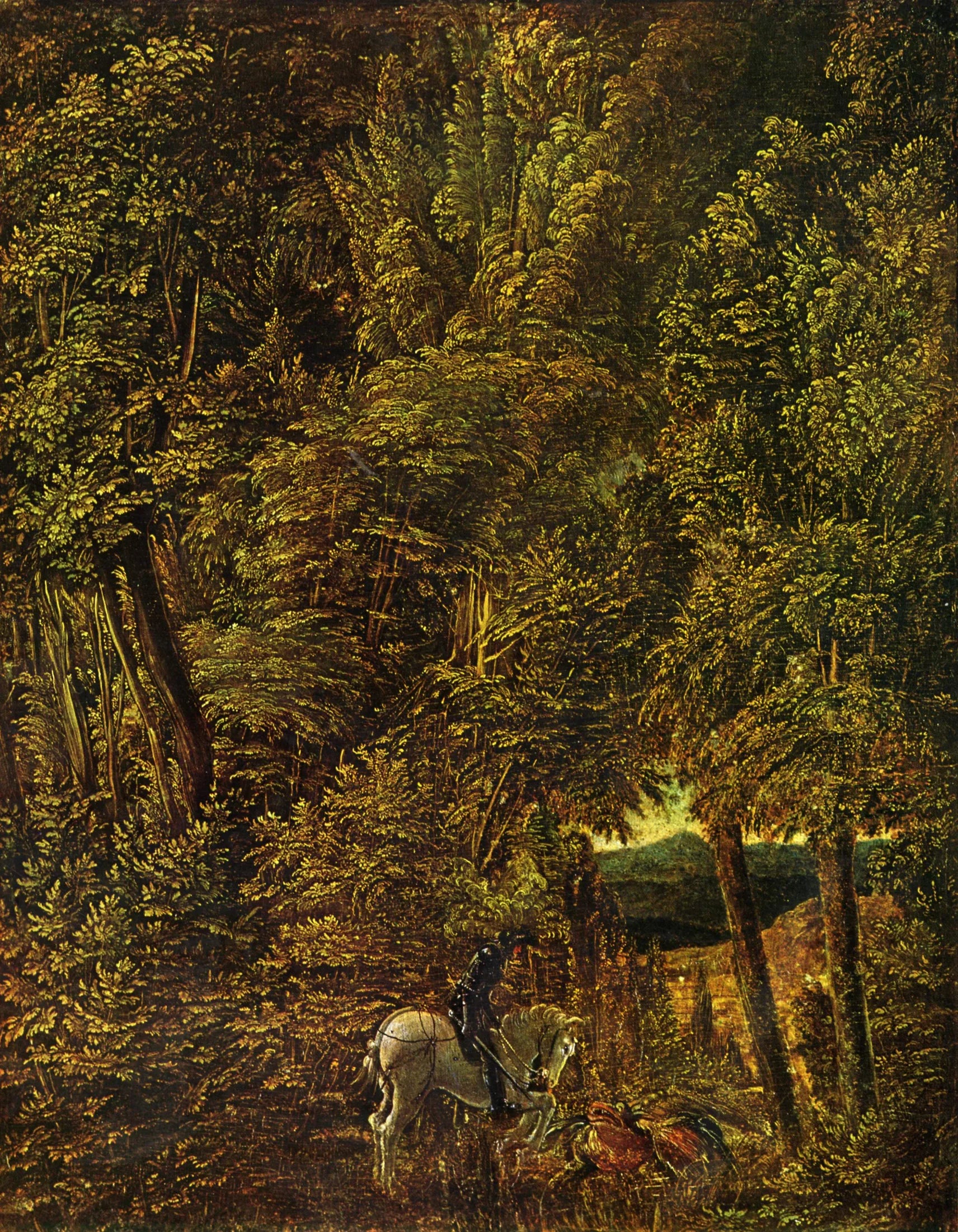 Saint Georges et le Dragon en forêt - Albrecht Altdorfer image 1 tableau peint à l’huile sur toile
