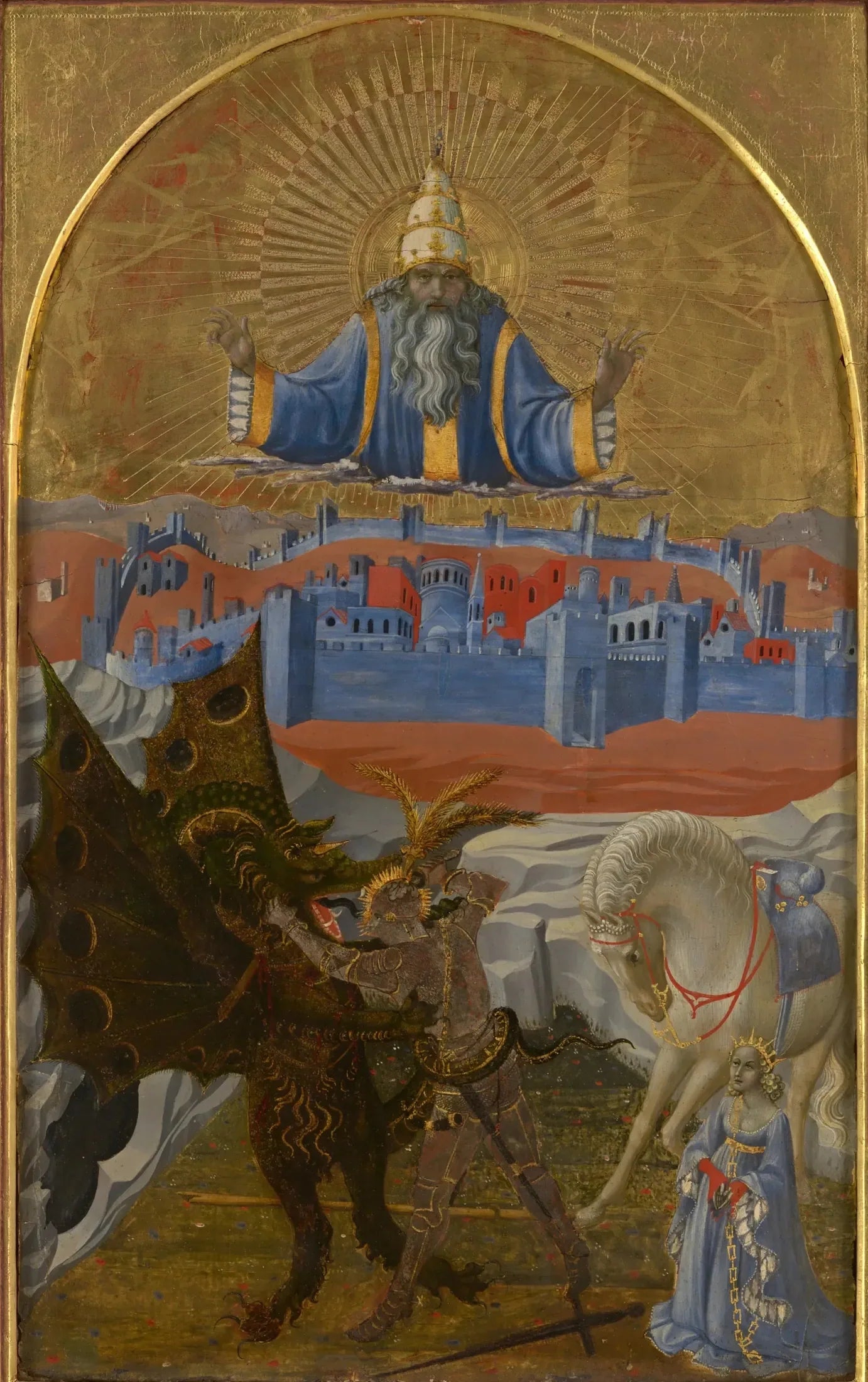 Saint Georges et le Dragon - Paolo Uccello image 1 reproduction de peinture à l’huile