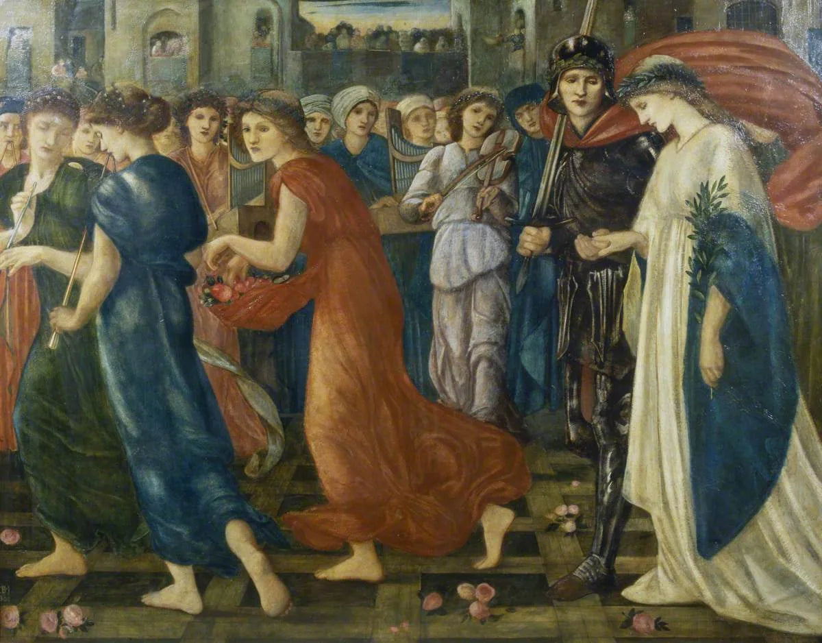 Saint Georges et le Dragon, série n° 7 : Le Retour - Edward Burne-Jones image 1 reproduction de peinture à l’huile