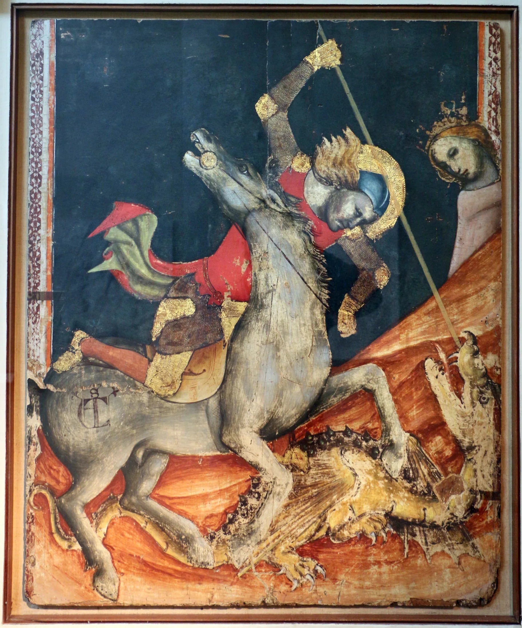 Saint Georges et le Dragon - Vitale da Bologna image 1 reproduction de peinture à l’huile