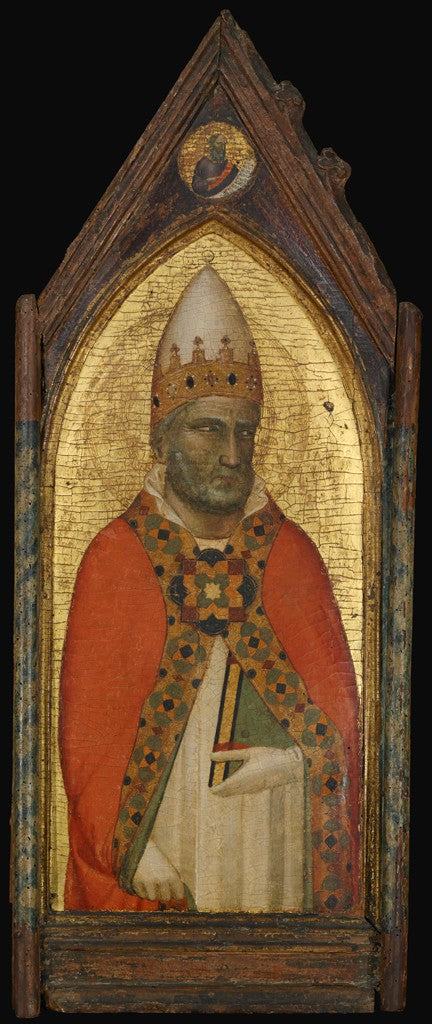 Saint Grégoire le Grand (à son apogée : un prophète) - Bernardo Daddi image 1 tableau peint à l’huile sur toile