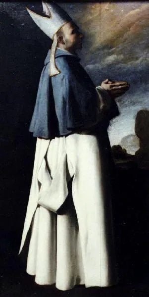 Saint Hugues, évêque de Grenoble - Francisco de Zurbarán image 1 copie de tableau peinte à la main