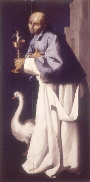 Saint Hugues, évêque de Lincoln - Francisco de Zurbarán image 1 reproduction artisanale de tableau