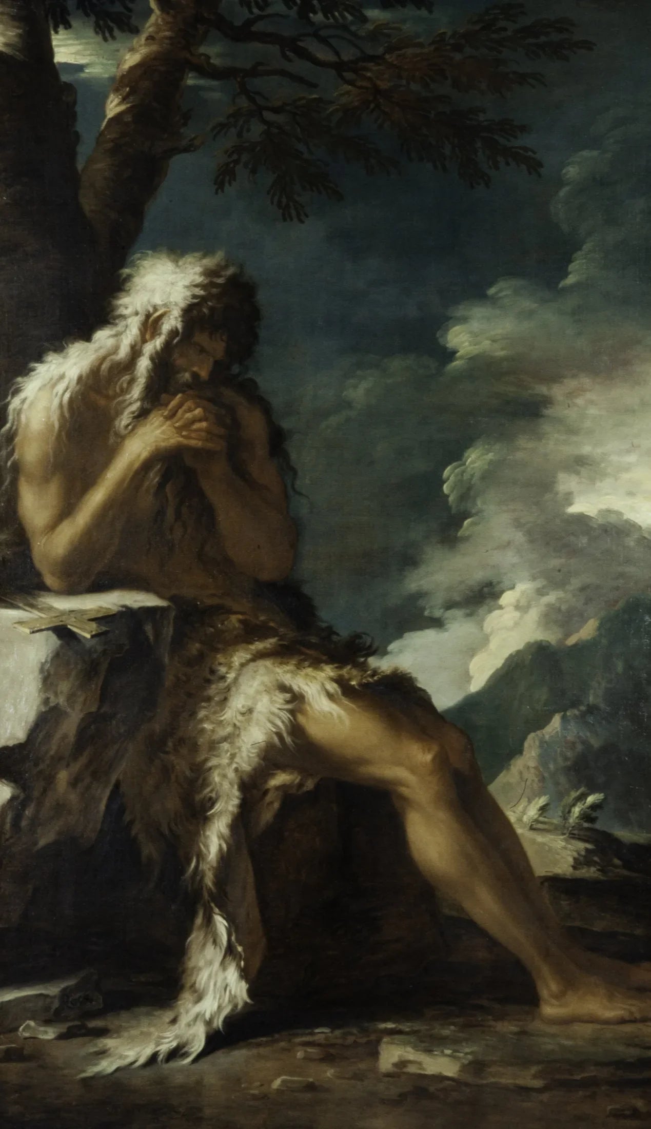 Saint Humphrey (Onuphrius) - Salvator Rosa image 1 reproduction de peinture à l’huile