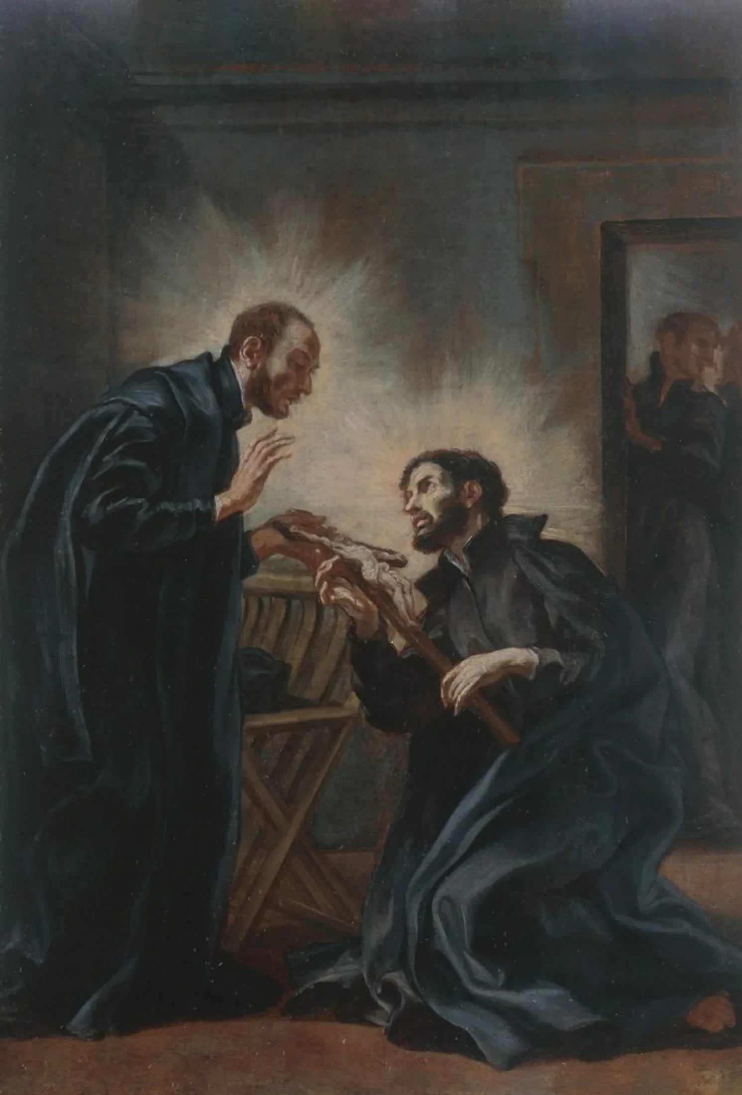 Saint Ignace de Loyola et saint François-Xavier - Giovanni Battista Gaulli image 1 reproduction artisanale de tableau