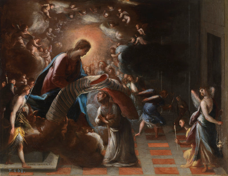 Saint Ildefonse recevant la Chasuble - Eugenio Cajés