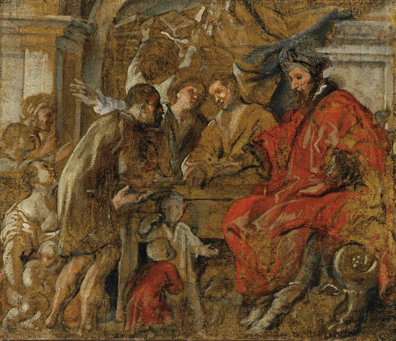 Saint Ives accueillant les suppliants - Jacob Jordaens