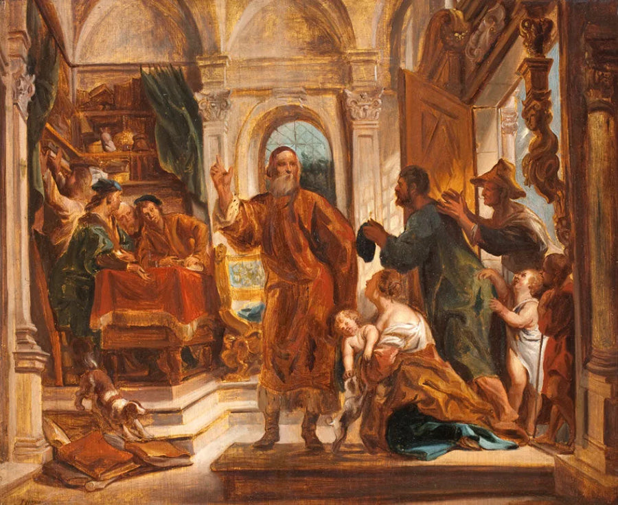 Saint Ivo de Kermartin aide les pauvres - Jacob Jordaens