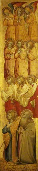 Saint Jacques et (?) Saint André avec des anges - Olivuccio di Ciccarello image 1 reproduction de peinture à l’huile
