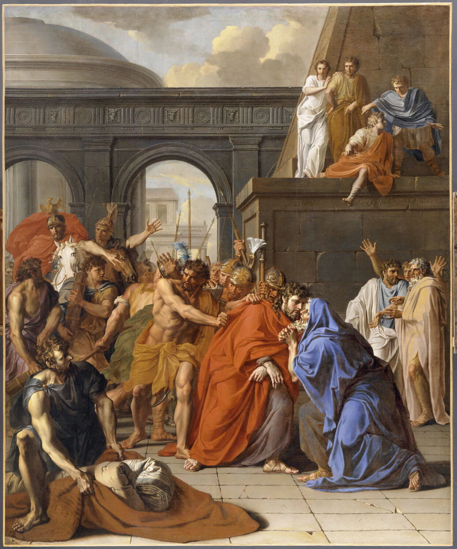 Saint Jacques le Majeur, conduit au supplice, guérit un paralytique et embrasse son accusateur - Noël Coypel