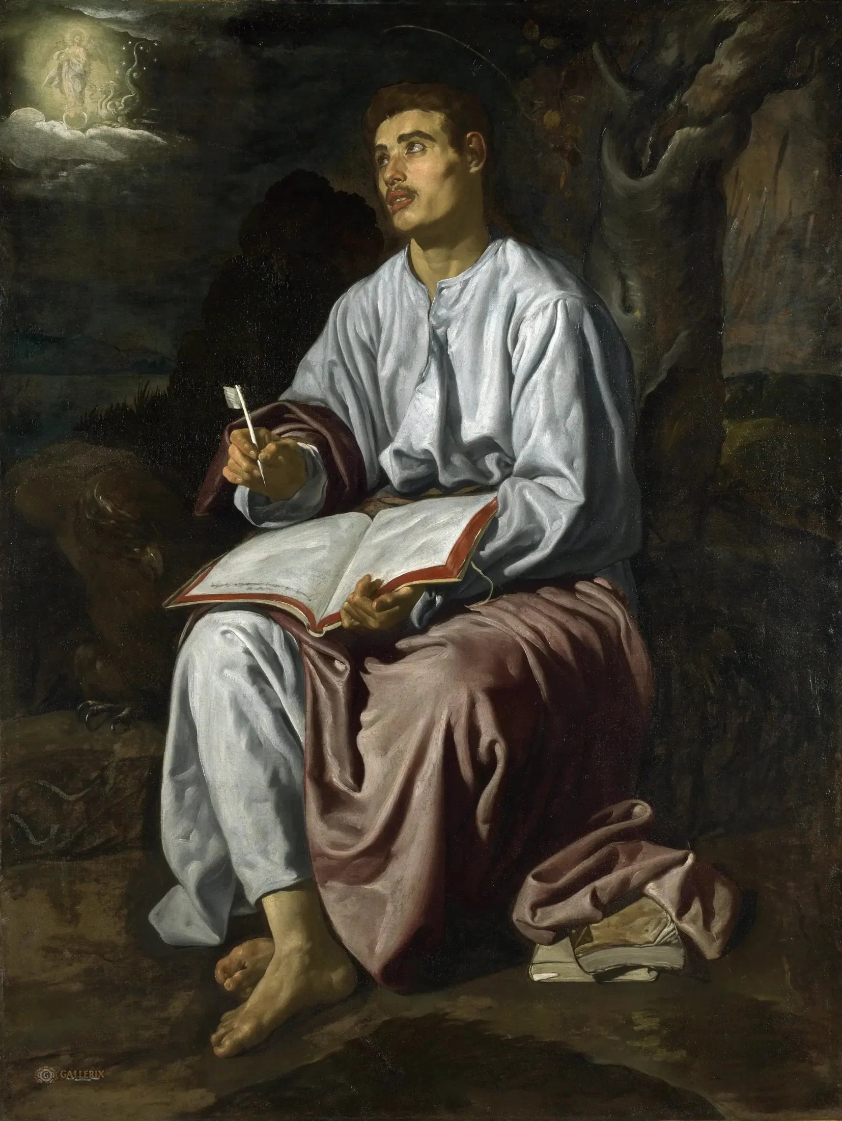Saint Jean à Patmos - Diego Velázquez image 1 tableau peint à l’huile sur toile