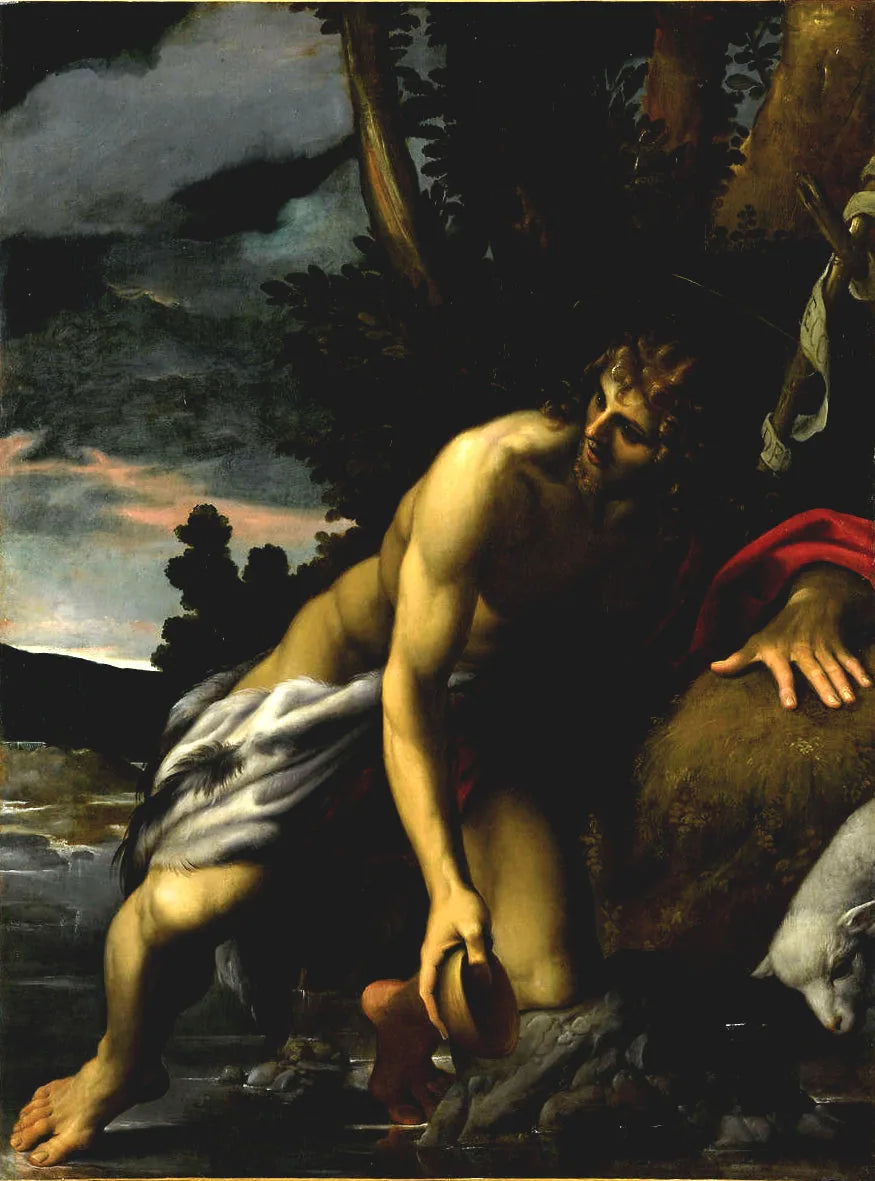 Saint Jean Baptiste à la source - Ludovico Carracci image 1 reproduction réalisée par Alpha Reproduction