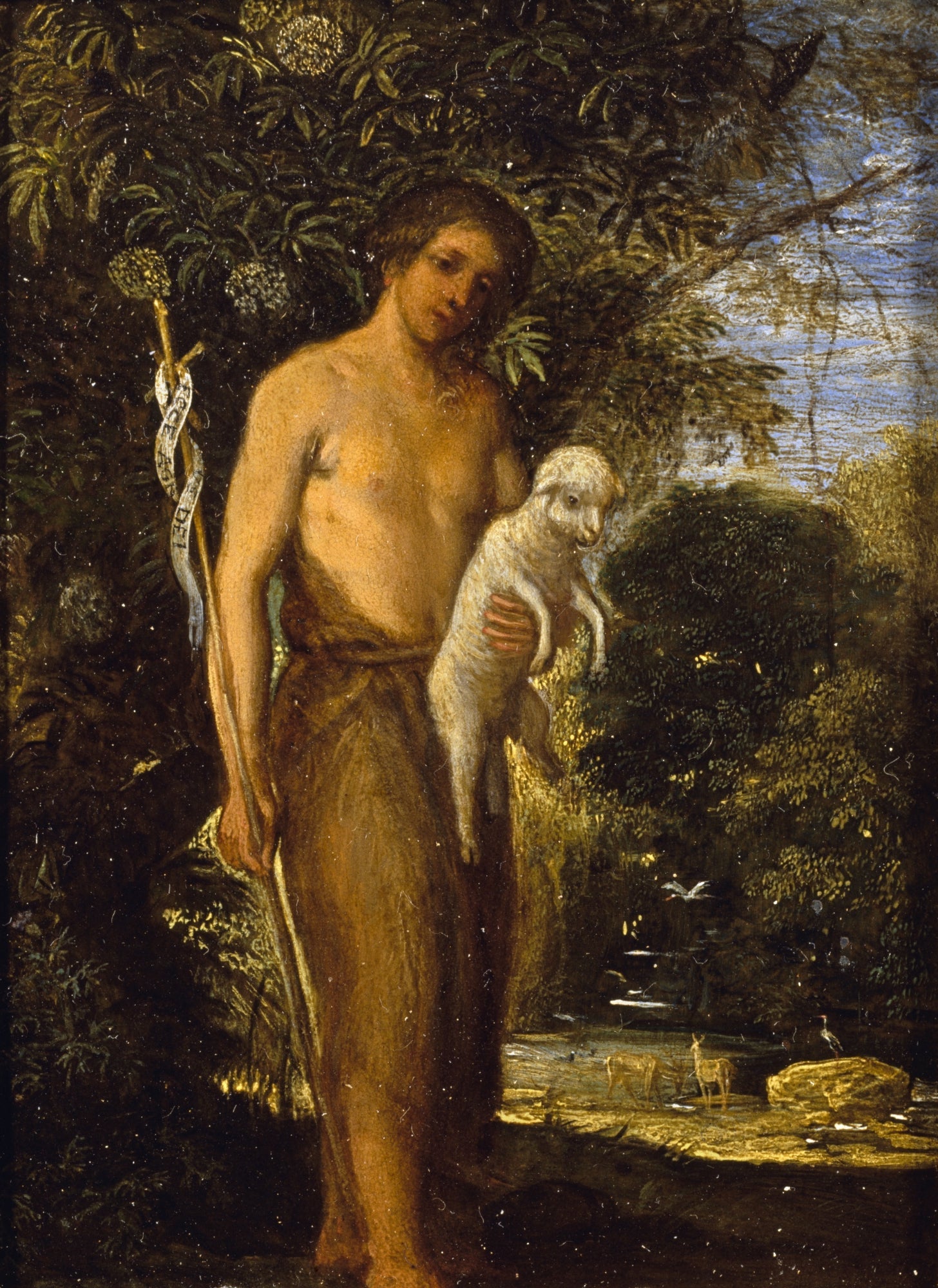 Saint Jean-Baptiste - Adam Elsheimer image 1 copie peinte à la main à l’huile