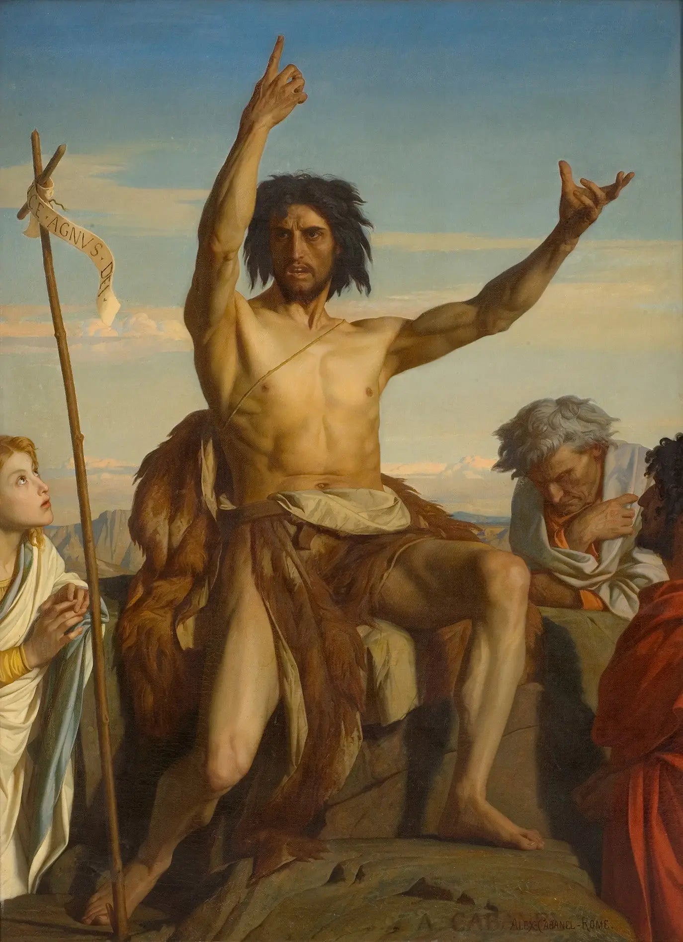 Saint Jean Baptiste - Alexandre Cabanel image 1 reproduction de peinture à l’huile