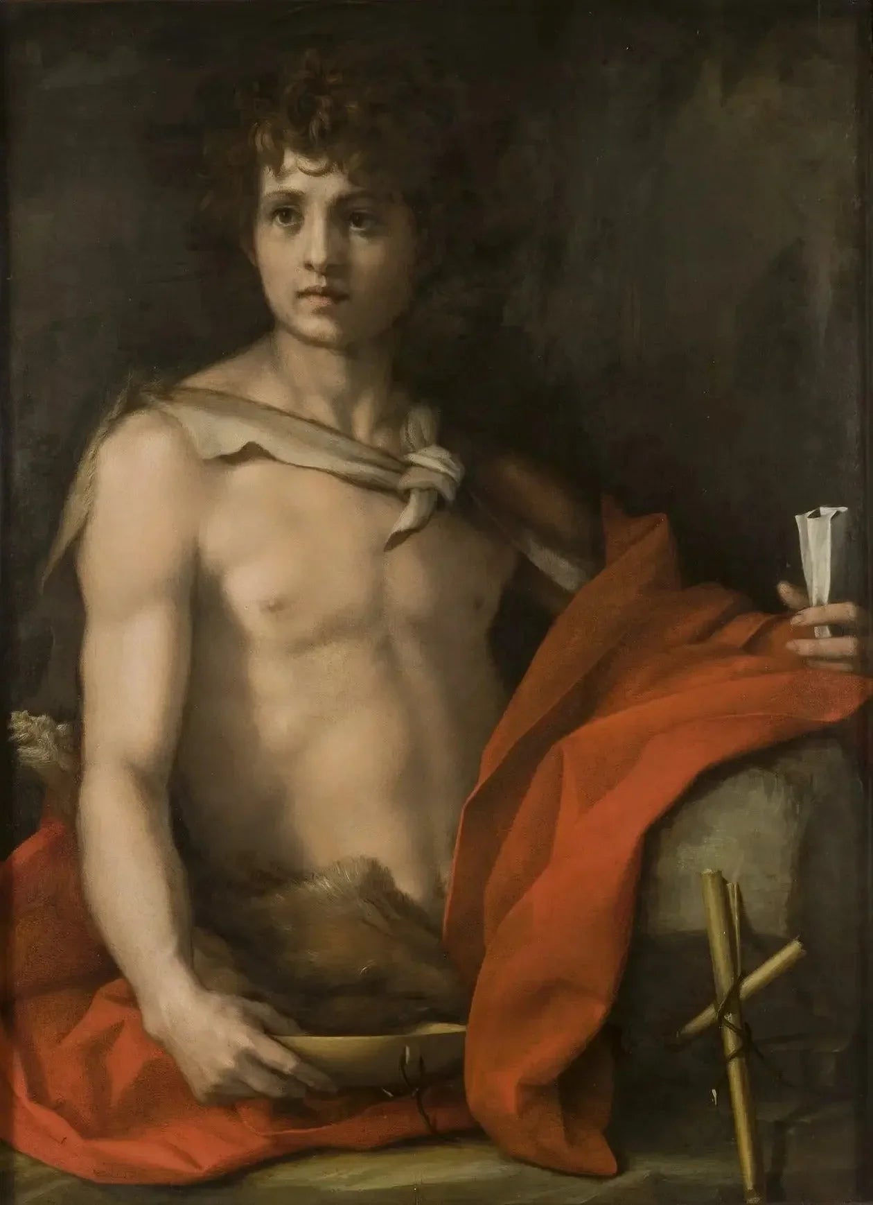Saint Jean-Baptiste - Andrea del Sarto image 1 reproduction de peinture à l’huile